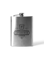 Personalized 8oz Hip Flask - Laser Art MTL