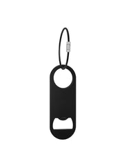 Set Of 4 | Stainless Steel Flat Bottle Opener with Keychain - Laser Art MTL