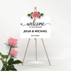 Welcome Wedding Sign - Laser Art MTL